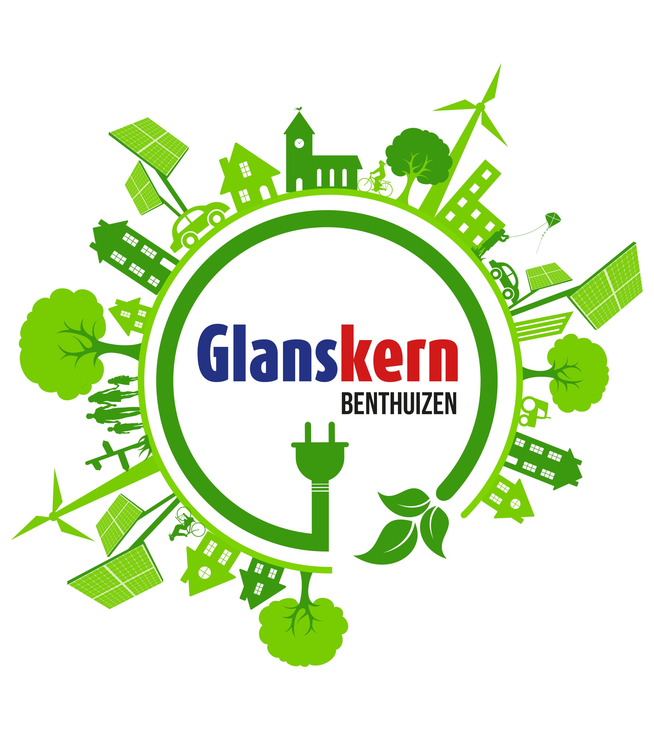 3d solar blue energy photovoltaic glanskern benthuizen